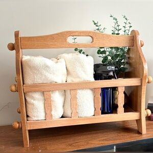 2 / $40 VINTAGE Solid Wood Catchall